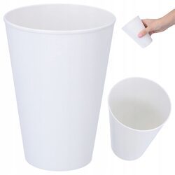 Kubek plastikowy dla dzieci biały nietłukący 400ml