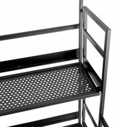 Kwietnik stojący metalowy czarny na rośliny