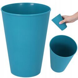Kubek kubki plastikowe kolorowe 400 ml zielony x1