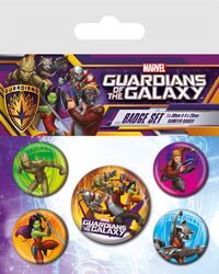 Guardians Of The Galaxy Characters - przypinki na plecak, do ubrań