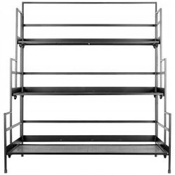 Kwietnik stojący metalowy czarny na rośliny