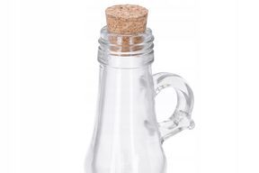 Butelka na oliwę olej ocet szklana z korkiem 2 szt