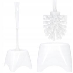 Szczotka do wc toalety łazienki wolnostojąca biała