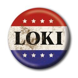 Loki Vote Loki - przypinka na plecak, do ubrań