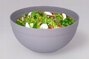 Miska plastikowa duża kuchenna z pokrywa 6 l beż