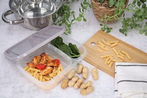 Pojemnik na żywność plastikowy dzielony 0,75l