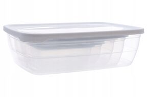 Pojemniki plastikowe na żywność pokrywa zestaw x5