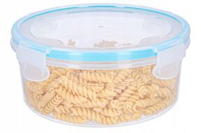 Pojemnik plastikowy okrągły na żywność sałatkę 1l