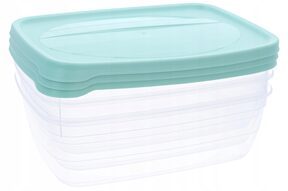 Zestaw pojemników plastikowych na żywność 3 x 2L