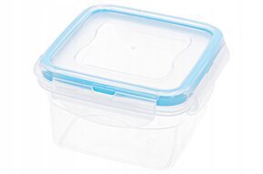 Pojemnik na żywność plastikowy kwadratowy 0,3 l
