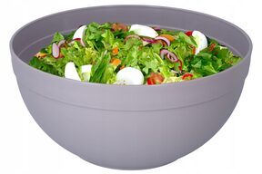 Miska plastikowa duża kuchenna z pokrywa 6 l beż