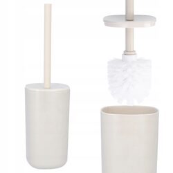 Szczotka wc toaletowa do toalety stojąca kremowy