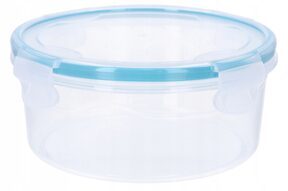 Pojemnik plastikowy okrągły na żywność sałatkę 1l