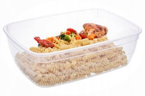 Zestaw pojemników plastikowych organizery żywność