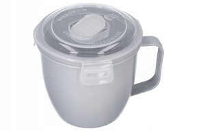 Pojemnik plastikowy kubek do mikrofali na zupę 0,6