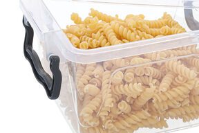 Pojemnik plastikowy z pokrywa organizer pudło 1,2l