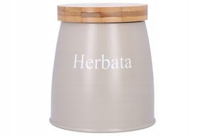 Pojemniki kawa herbata cukier beżowy zestaw 3 szt