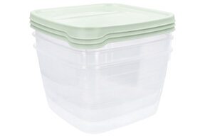 Pojemniki plastikowe zestaw na żywność 3 x 4L