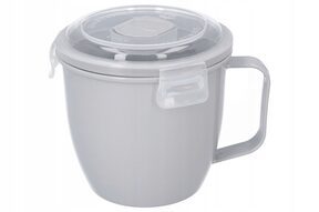 Pojemnik plastikowy kubek do mikrofali na zupę 0,6