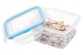 Pojemnik na żywność plastikowy kwadratowy 0,3 l