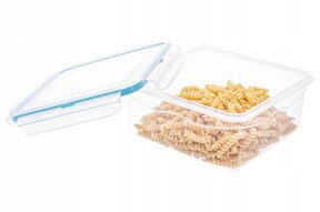 Pojemnik na żywność kwadratowy plastikowy 1,3 l
