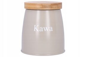 Pojemniki kawa herbata cukier beżowy zestaw 3 szt