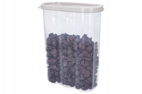 Pojemnik na produkty sypkie mąkę ryż 2,4 l j.szary