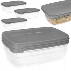 Pojemniki plastikowe pudełka na żywność 3 x 1,2 L
