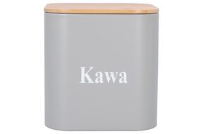 Pojemniki na kawę herbatę cukier zestaw 3szt szary