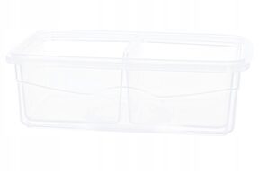 Pojemnik na żywność dzielony plastikowy 0,4 l