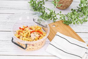 Pojemnik na żywność plastikowy okrągły 1,2 l