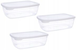 Zestaw pojemników plastikowych organizery żywność