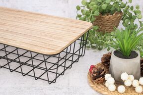 Kosz na owoce warzywa koszyk metalowy pokrywa