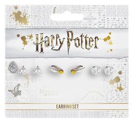Harry Potter Symbole - zestaw 3 par kolczyków