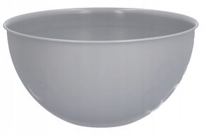 Miska na sałatkę miski kuchenne plastikowe 6l duża szara okrągła ?28 cm