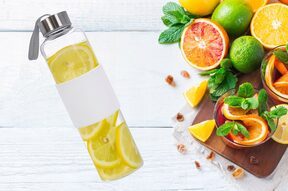 Szklana butelka na wodę koktajl sok 0,5l szczelna bidon butelki szklane