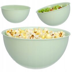 Duża miska plastikowa 6l zielona miski do kuchni na sałatkę ?28 cm okrągła