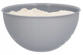 Miska na sałatkę miski kuchenne plastikowe 6l duża szara okrągła ?28 cm