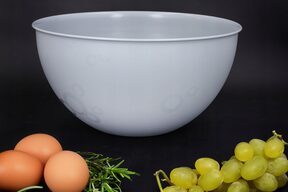 Miska na sałatkę miski kuchenne plastikowe 6l duża szara okrągła ?28 cm