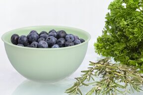 Miska na owoce plastikowa kuchenna 0,75l zielona ?15 miseczki na przekąski