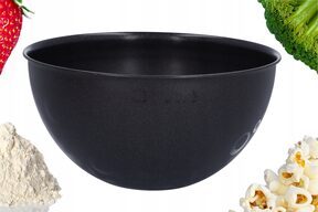 Czarna MISKA KUCHENNA z tworzywa 3L POKRYWKA duża śr. 24,5 cm