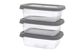 Pojemniki na żywność 3 szt pojemnik pudełko organizer z pokrywką 600 ml