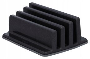 Stojak na deski czarny ANTYPOŚLIZGOWY solidny organizer 3 przegródki