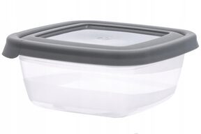 Pojemniki na żywność plastikowy z pokrywą 250 ml lunchbox komplet 3 szt