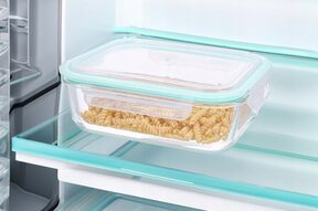 Szklane pojemniki na żywność z pokrywką uszczelką 1l hermetyczny lunchbox