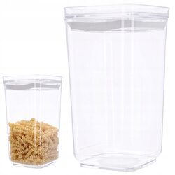 Pojemnik plastikowy na żywność mąkę makaron płatki produkty sypkie 1,3L