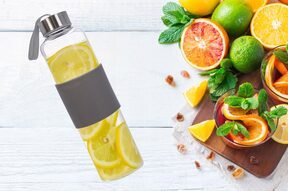 Bidon butelki szklane na wodę sok koktajl napoje 500 ml szklana butelka