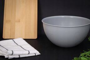 Miska miski kuchenne plastikowe 19 cm szara duża na sałatkę owoce 1,5l