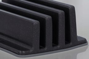 Stojak na deski czarny ANTYPOŚLIZGOWY solidny organizer 3 przegródki