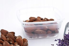 3x Pojemniki na żywność plastikowy z pokrywą box organizer pudełko 250 ml